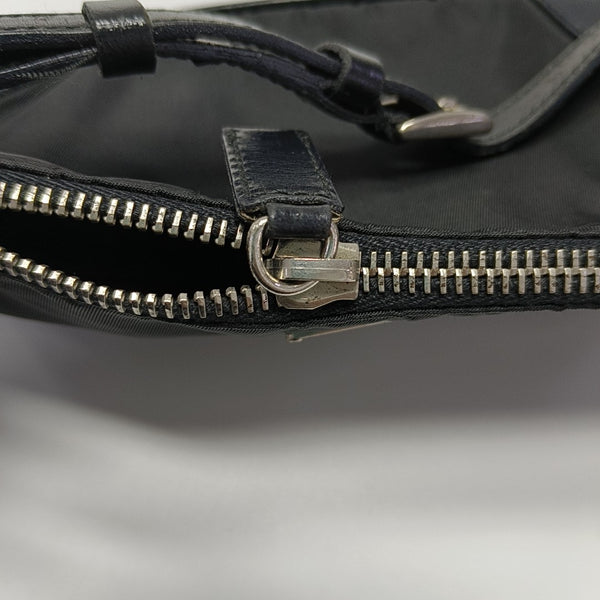 Nylon Top Handle Bag Black