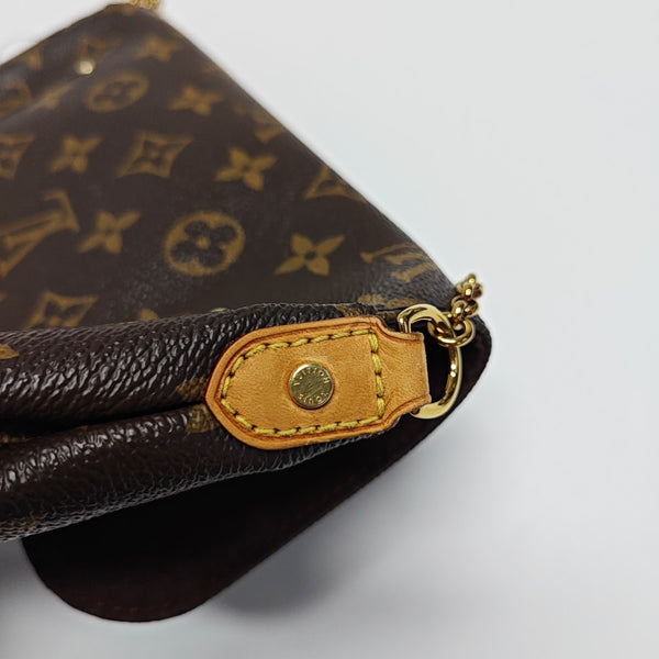 FAVORITE PM Monogram Coated Canvas Brown