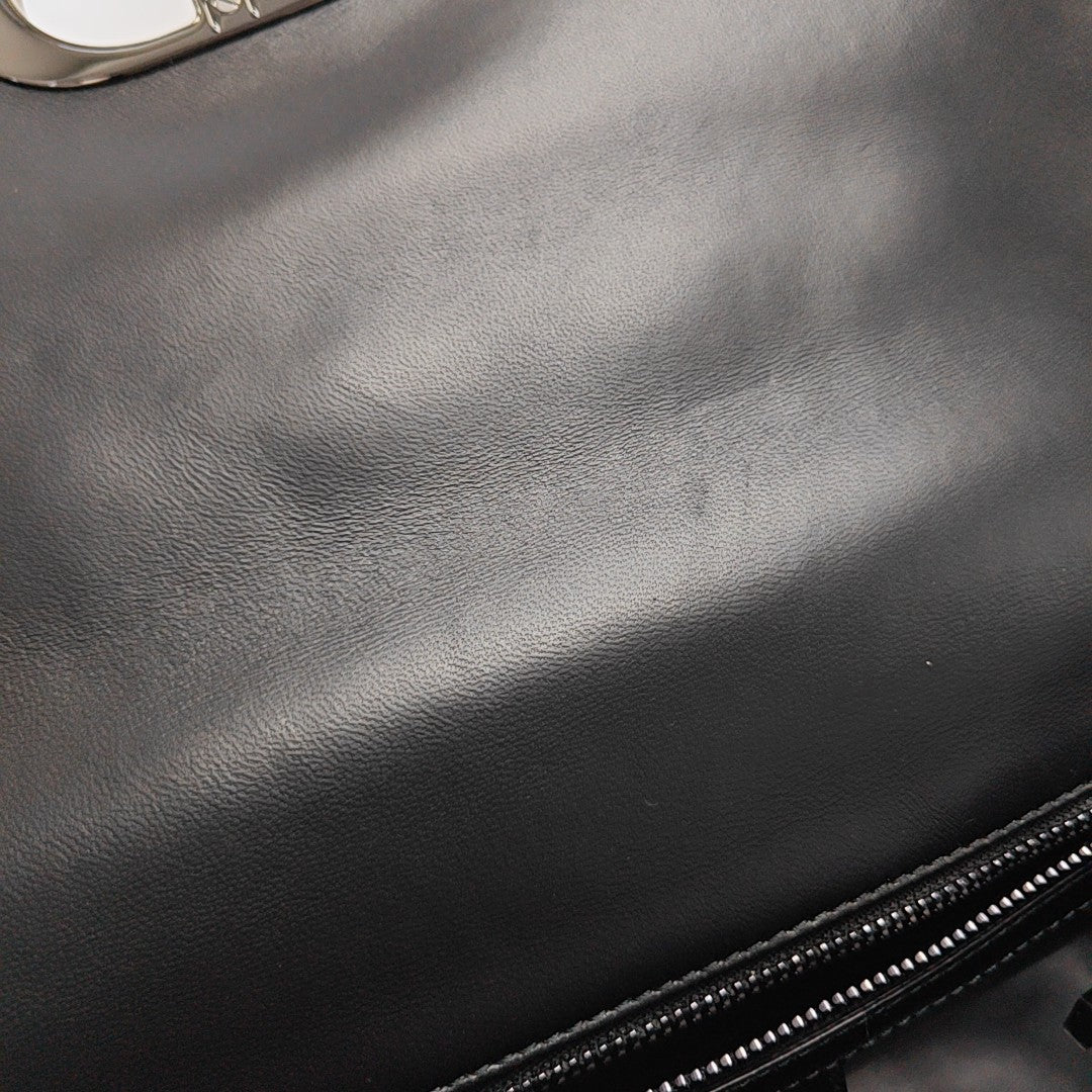 Dior Caro Medium Lambskin Black