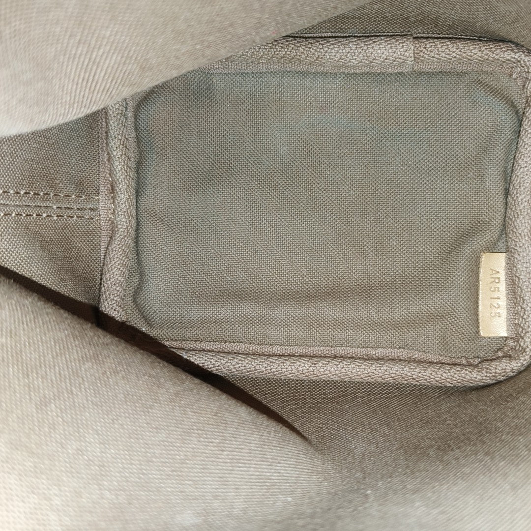NÉONOÉ Nano Monogram Coated Canvas Brown