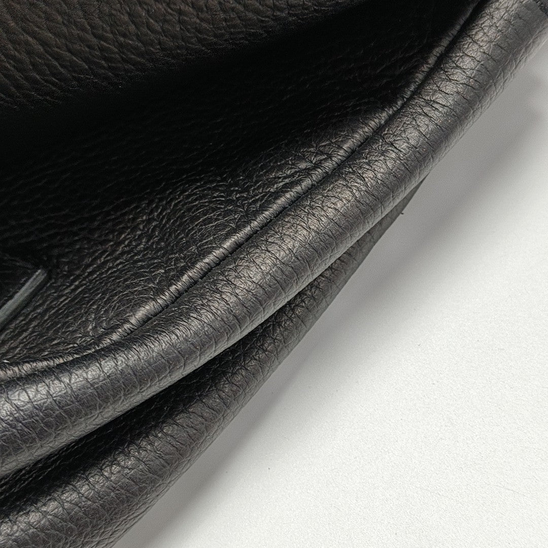 Calfskin Crossbody Bag Black