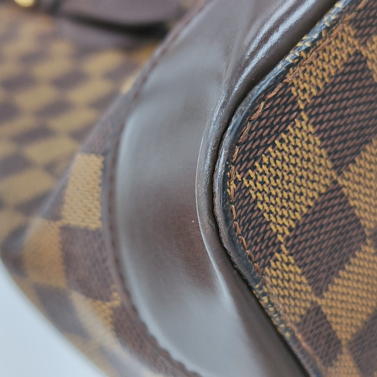 HAMPSTEAD GM Damier Ebene Coated Canvas Brown