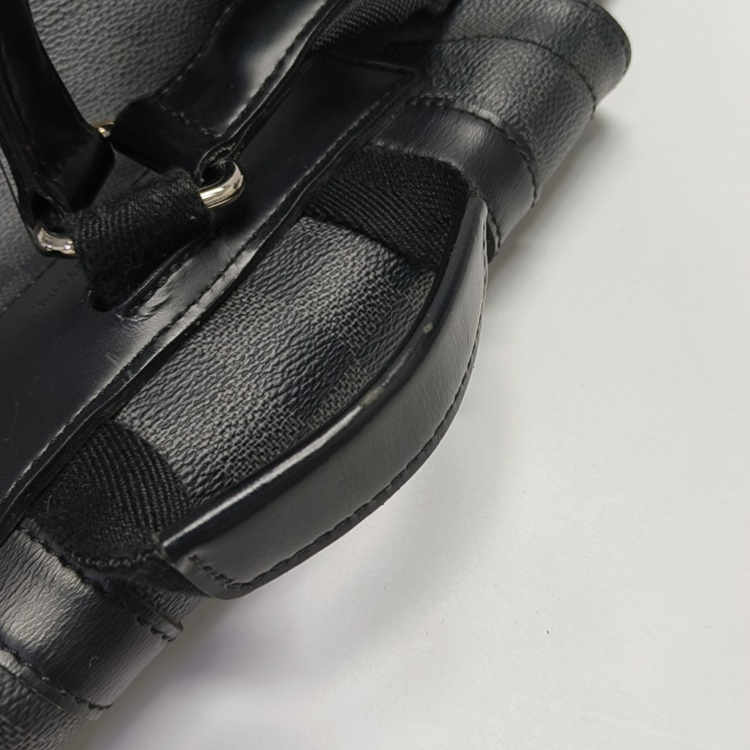 CHRISTOPHER MM Damier Graphite Coated Canvas Gray