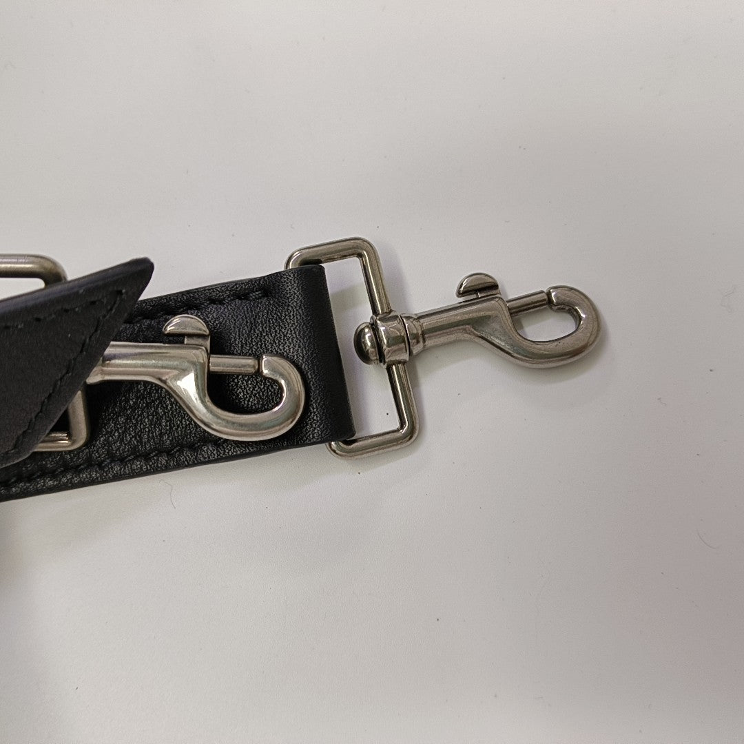Calfskin Shoulder Bag Small Black