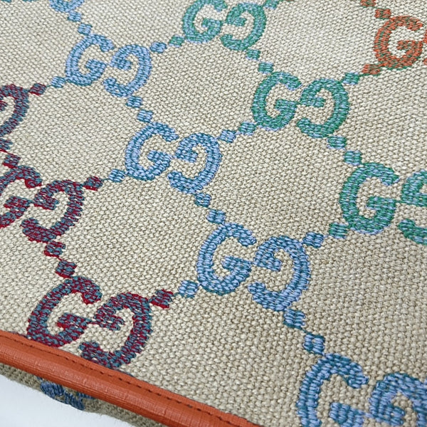 Monogram Fabric Tote Bag Beige