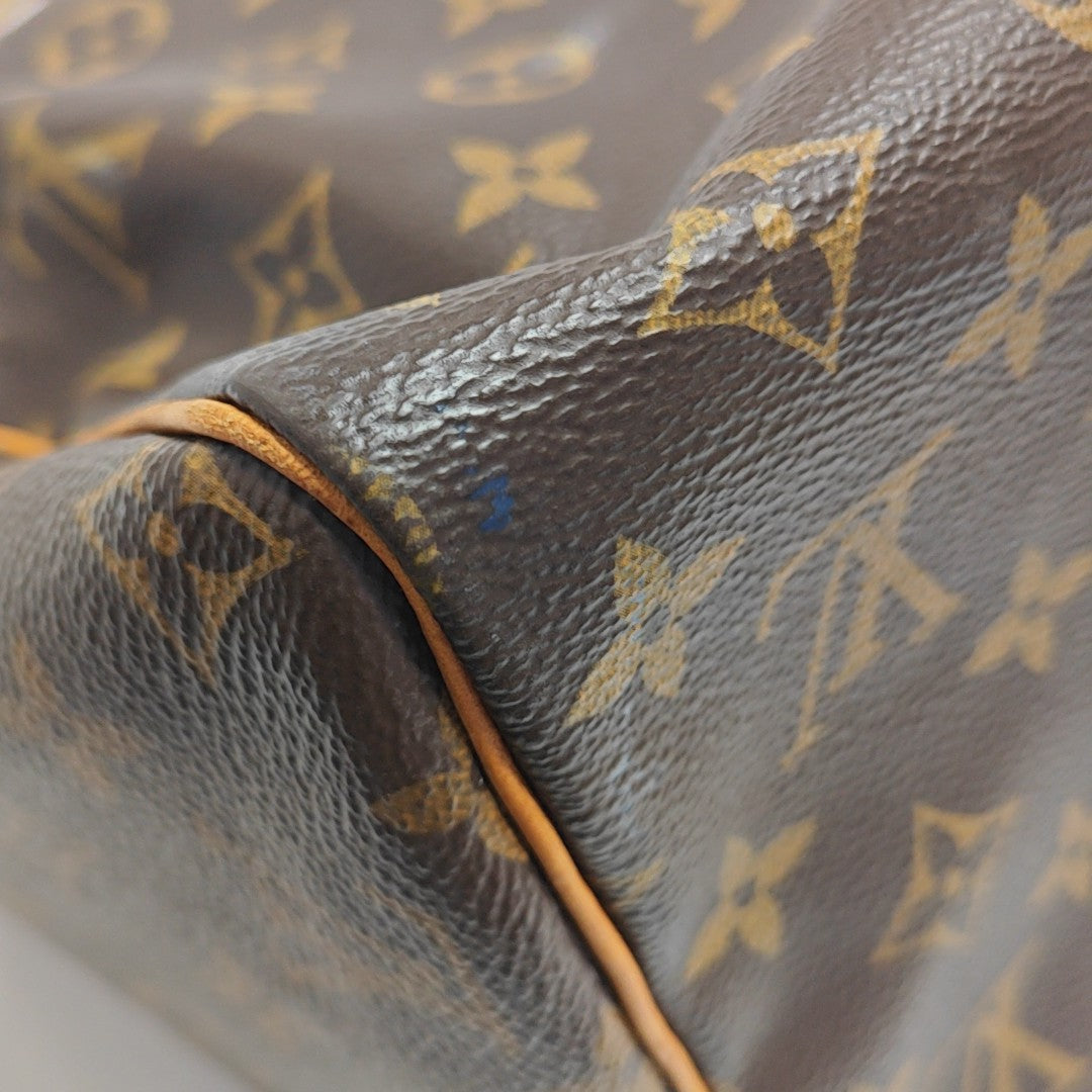 SPEEDY 30 Monogram Coated Canvas Brown