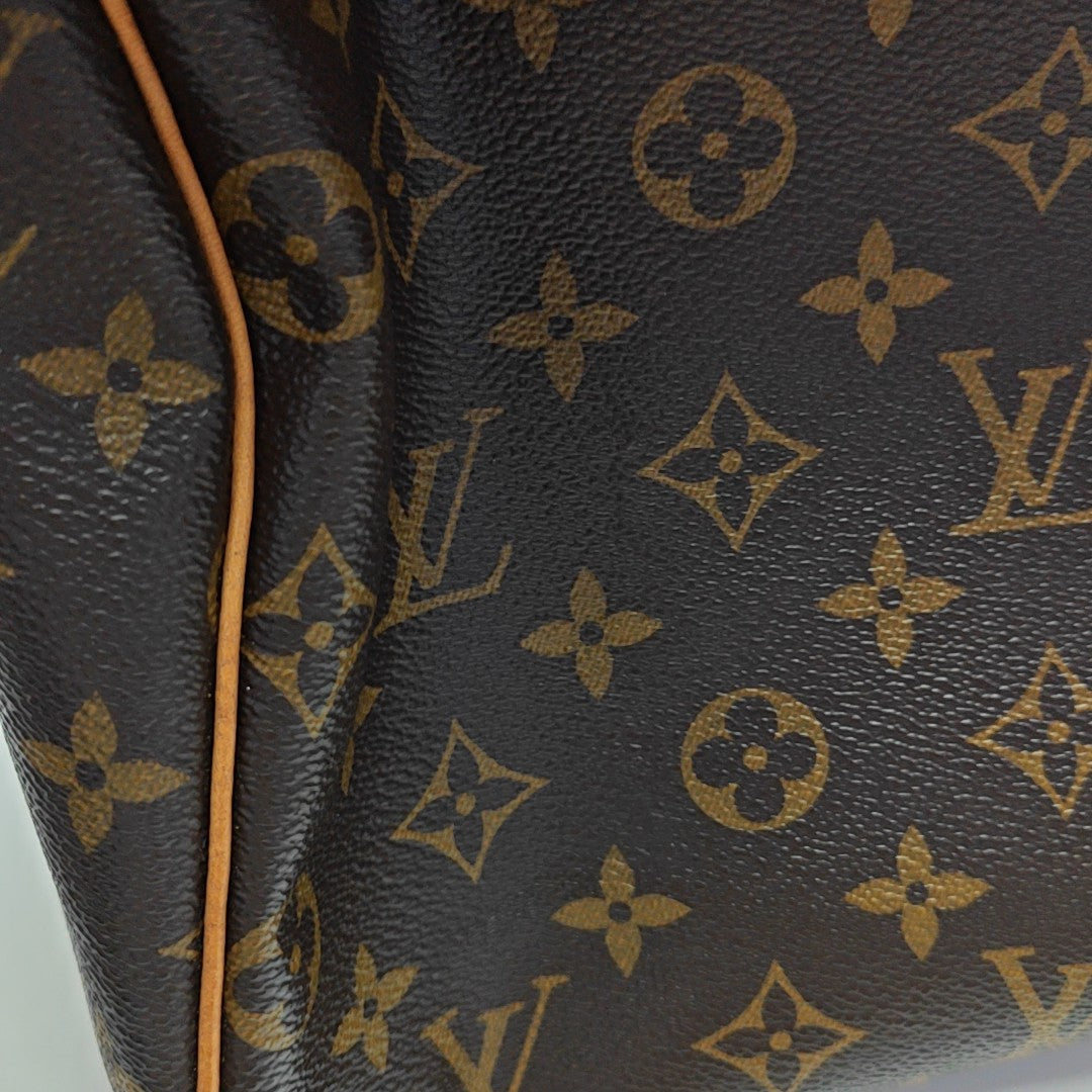 SPEEDY 25 Monogram Coated Canvas Brown