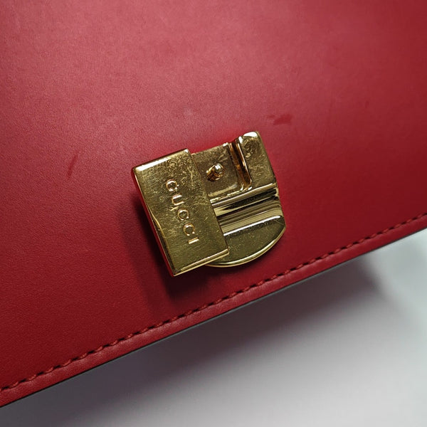Sylvie Mini Calfskin Red