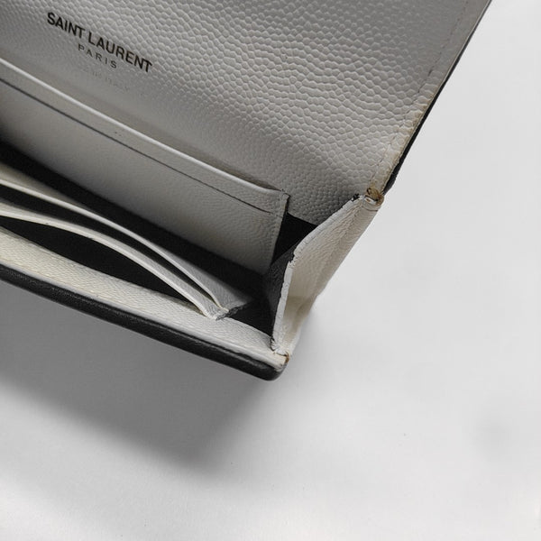 Chevron Calfskin Wallet White