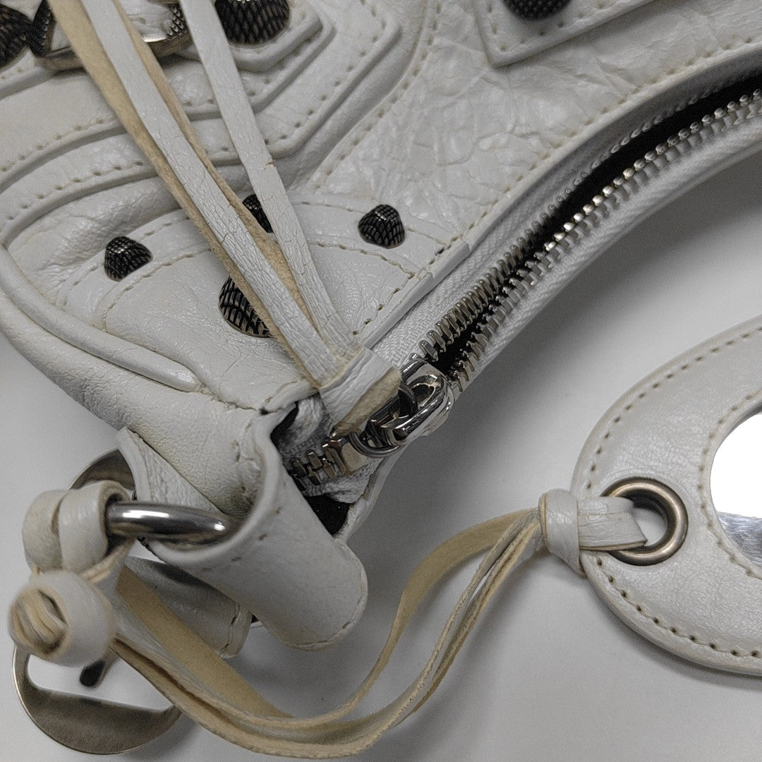 Le Cagole Mini Calfskin White