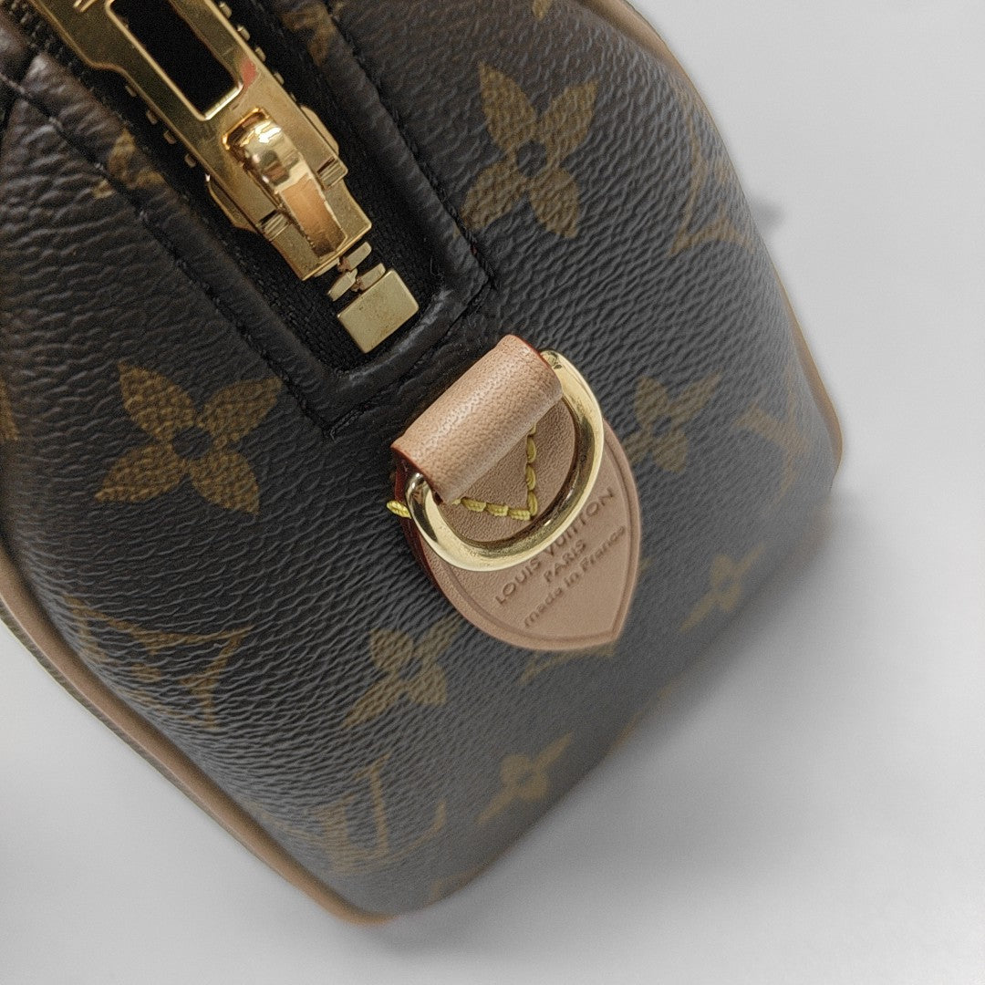SPEEDY 20 Monogram Coated Canvas Brown