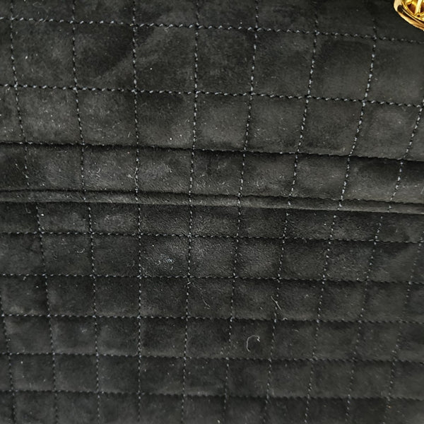 Authenticated pre-owned  C Suede Black - Shoulder Bag at Looply