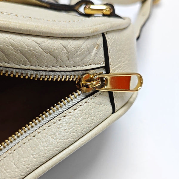 Authenticated pre-owned  Ophidia Mini Calfskin White - Backpack at Looply