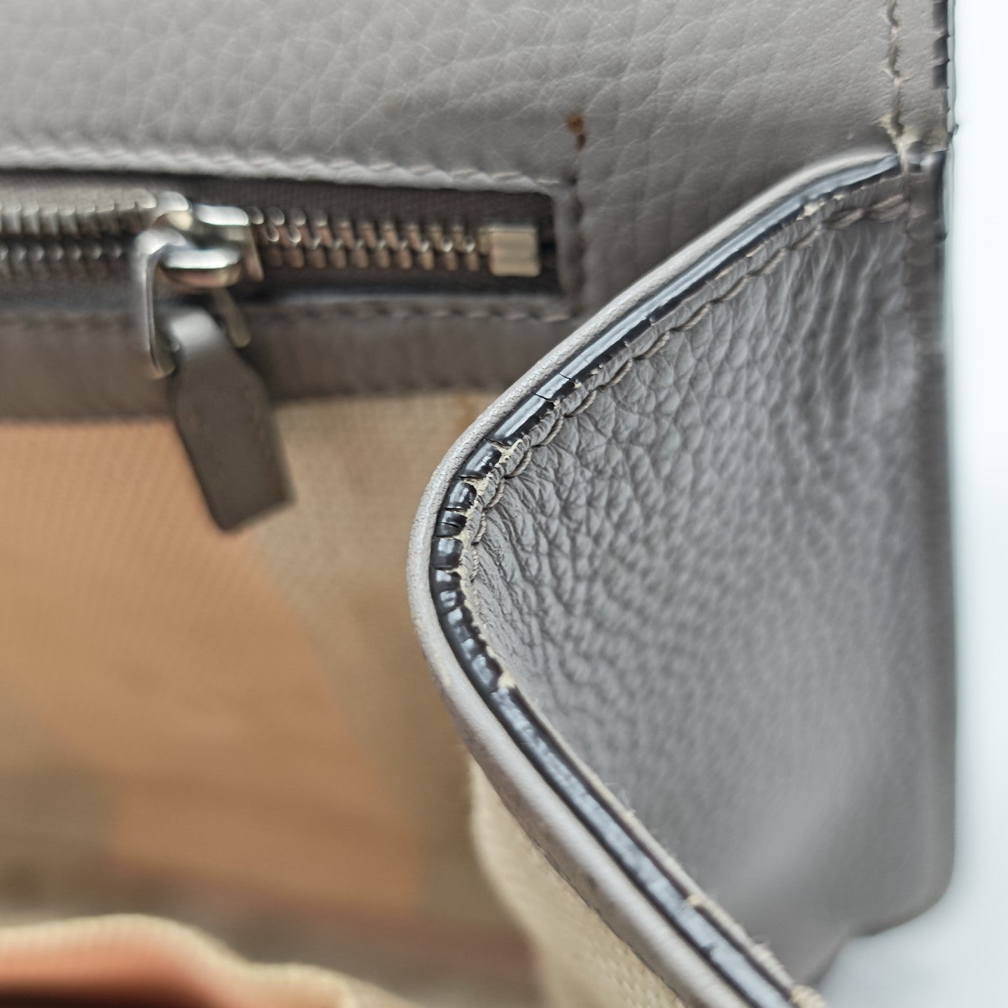 Bamboo 1947 Medium Calfskin Gray
