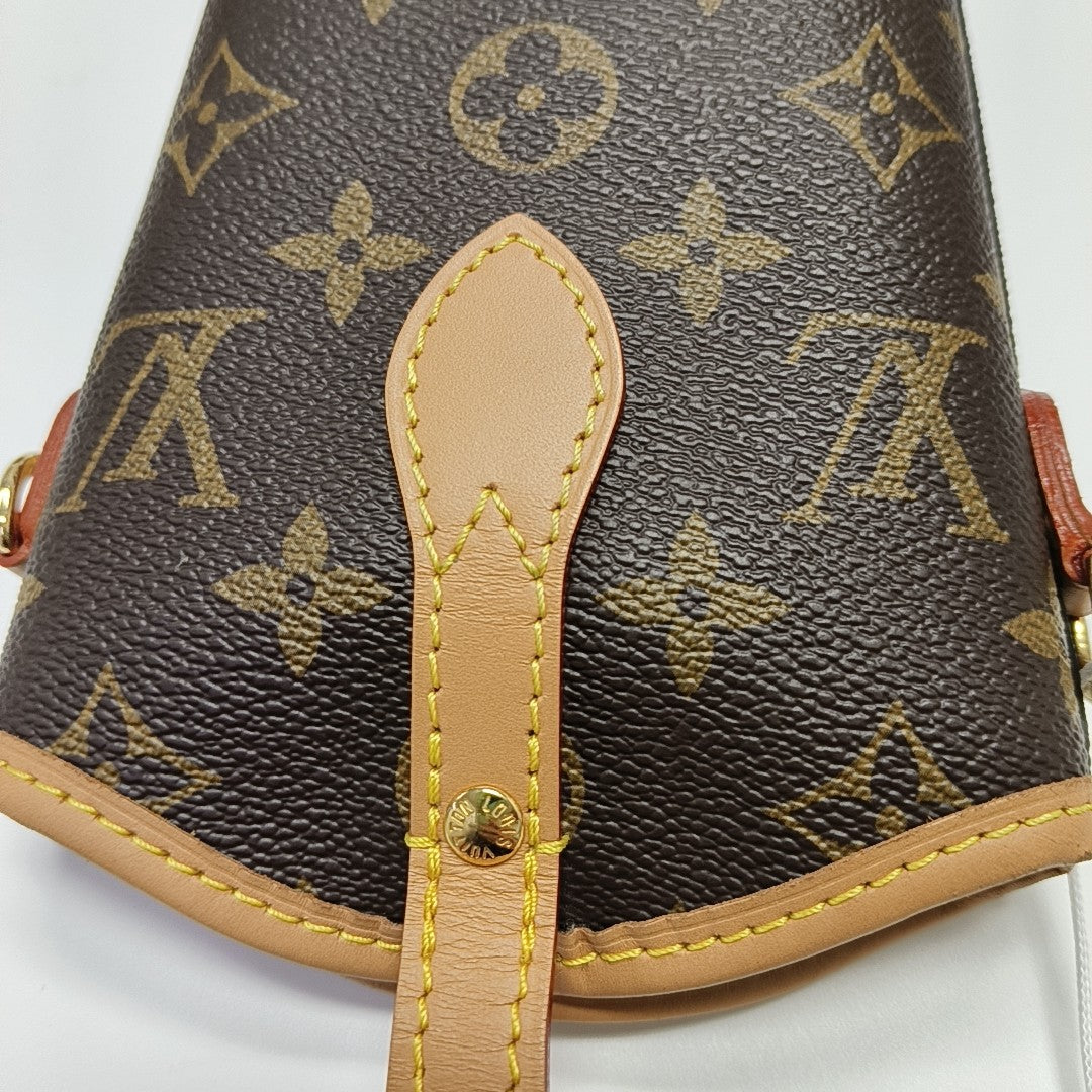 FOLD ME Monogram Coated Canvas Brown