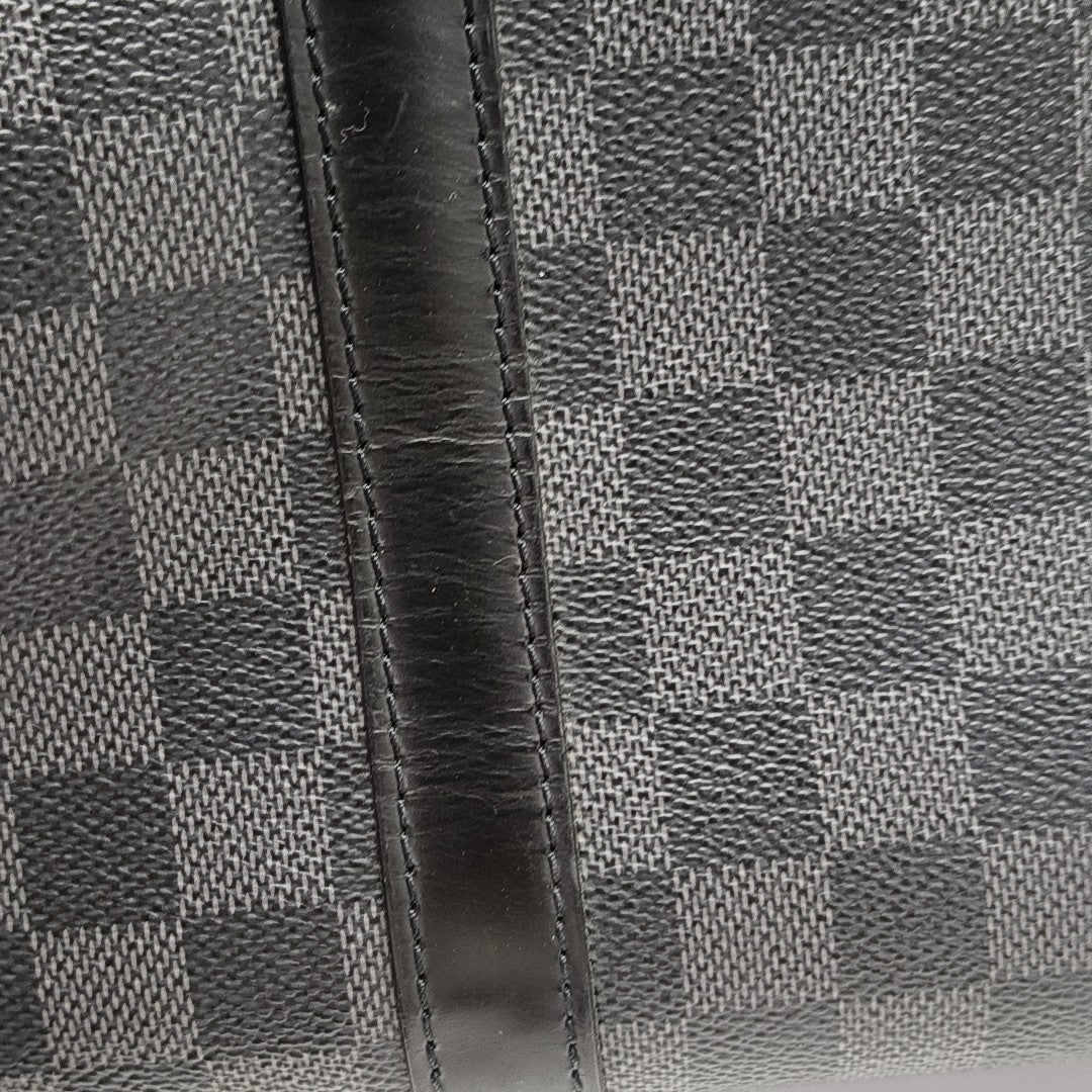 TADAO MM Damier Graphite Coated Canvas Gray
