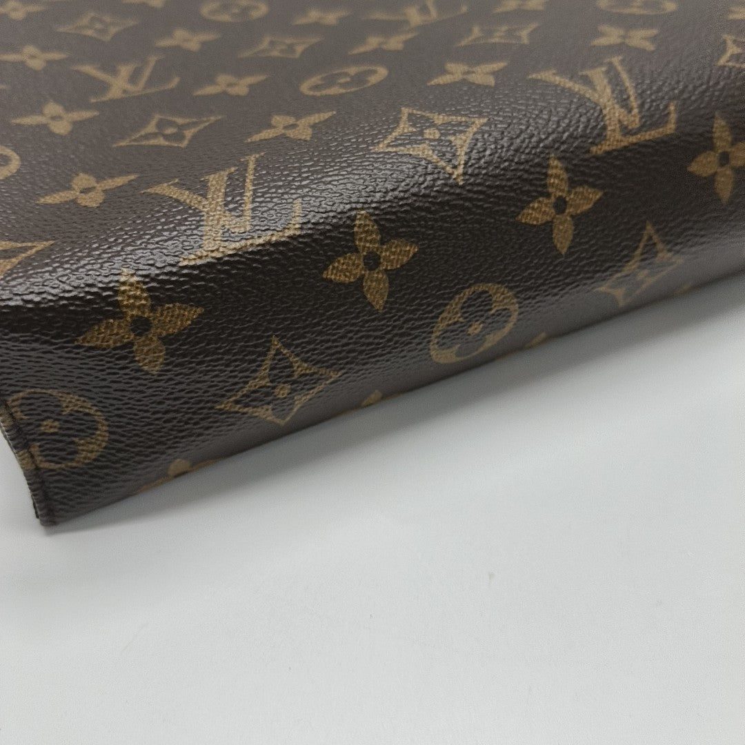 TOILET POCKET 26 Monogram Coated Canvas Brown