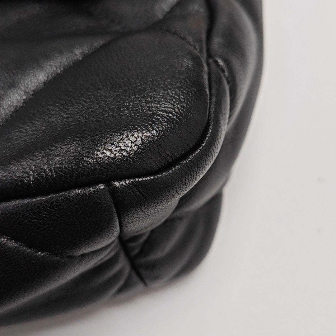 CHANEL 19 Small Quilted Lambskin Black