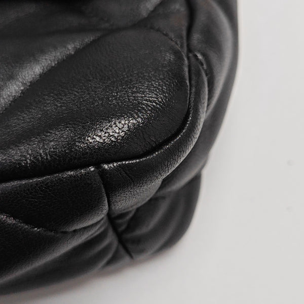 CHANEL 19 Small Quilted Lambskin Black