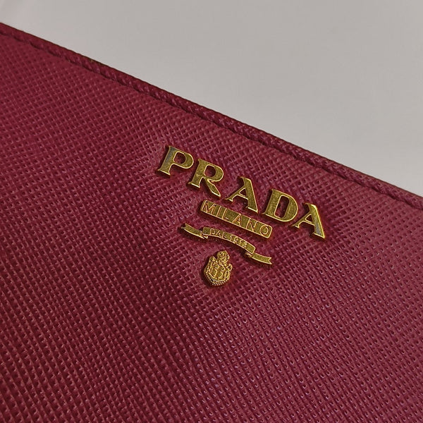 Saffiano Calfskin Wallet Red