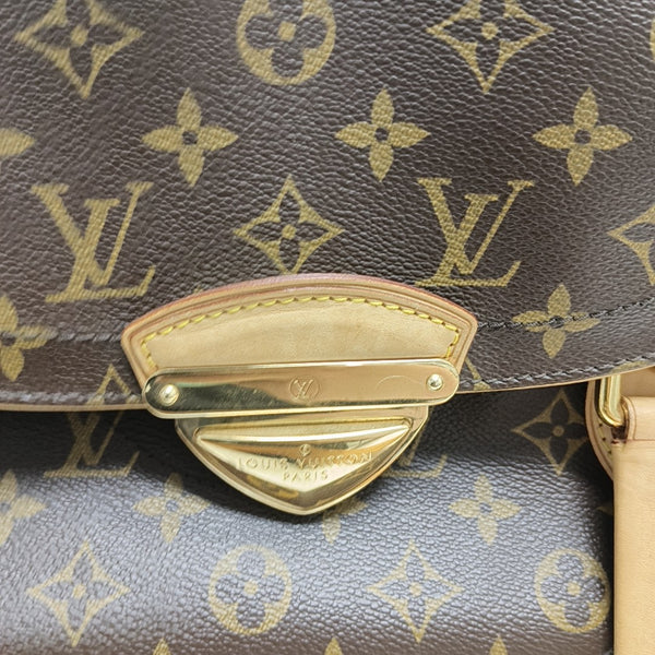 BEVERLY Monogram Coated Canvas Brown