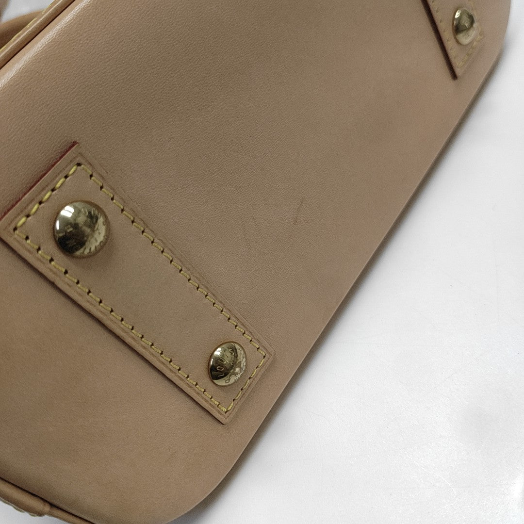 ALMA BB Monogram Coated Canvas Brown