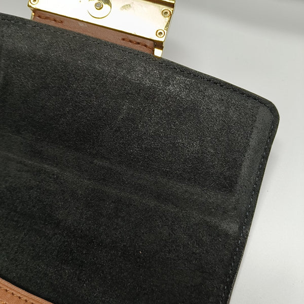 DAUPHINE Mini Monogram Coated Canvas Brown