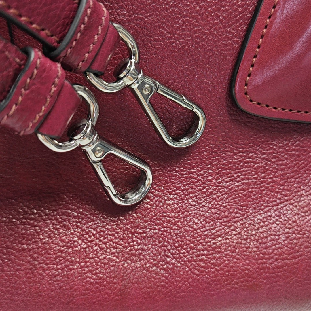 Glace Calf Calfskin Red