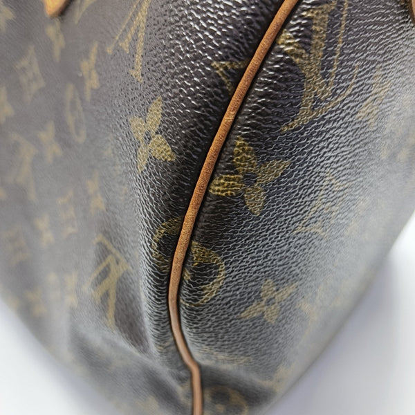 SPEEDY 30 Monogram Coated Canvas Brown