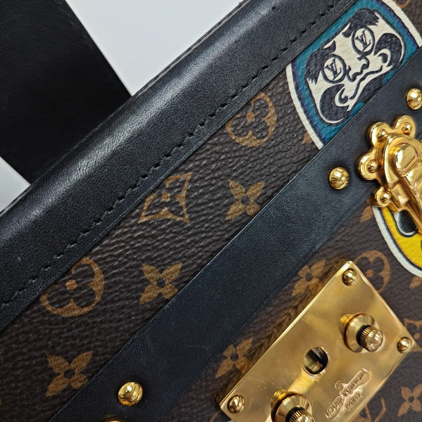 PETITE MALLE Monogram Coated Canvas Brown