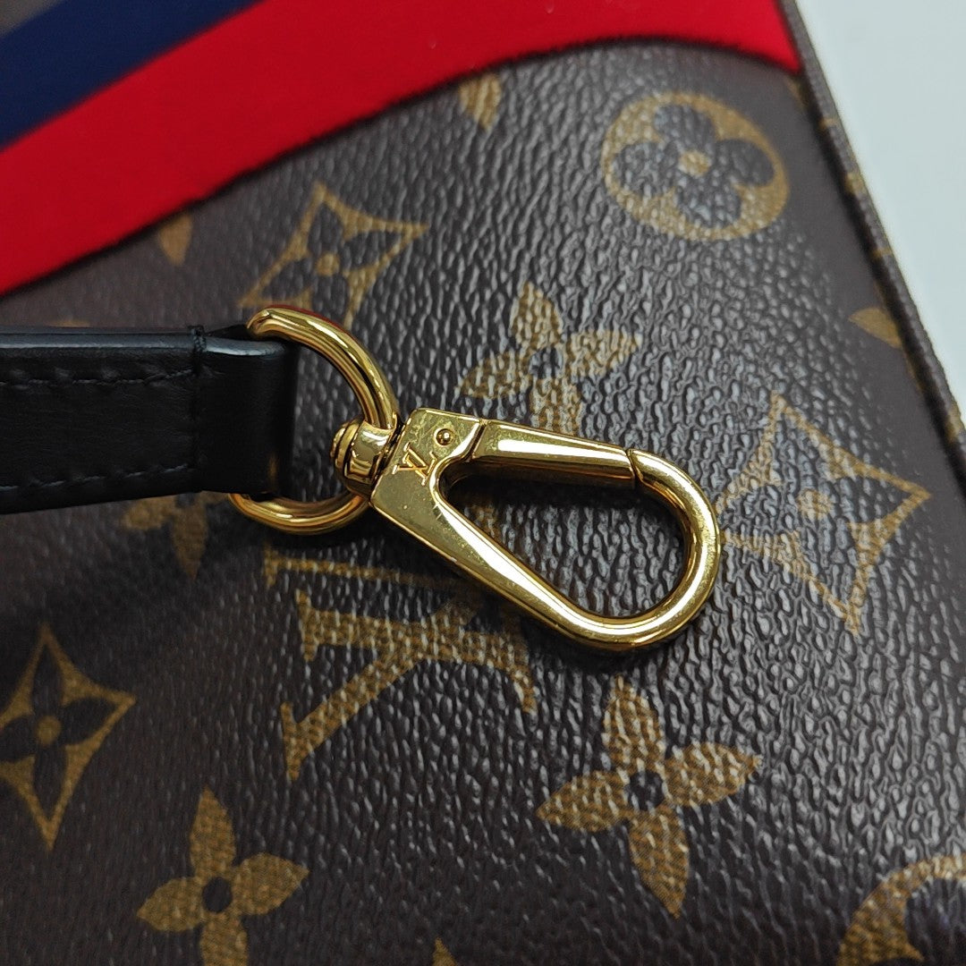 GEORGES BB Monogram Coated Canvas Brown