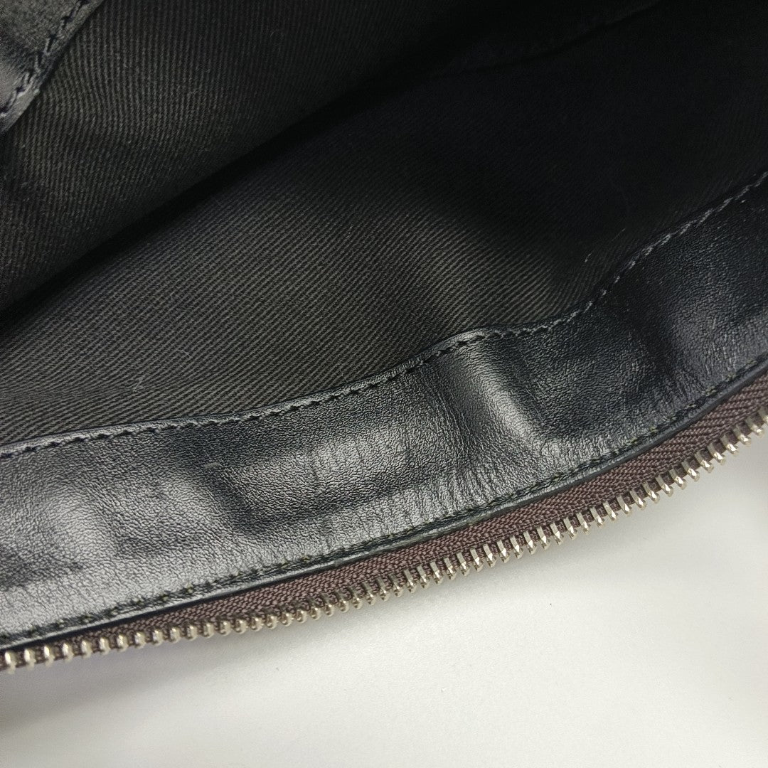 Coated Canvas Tote Bag Green