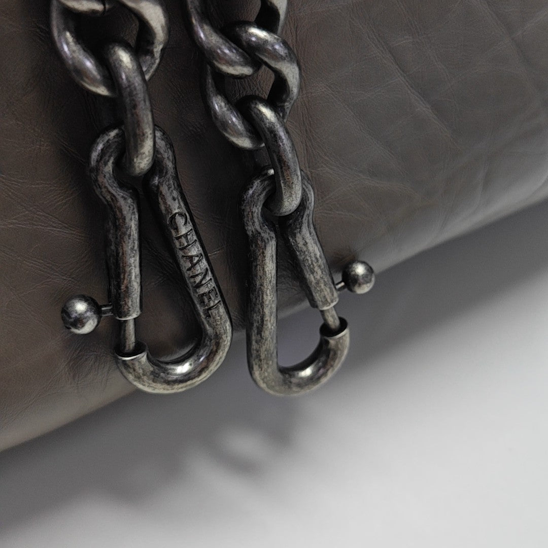 PORTOBELLO Quilted Calfskin Gray