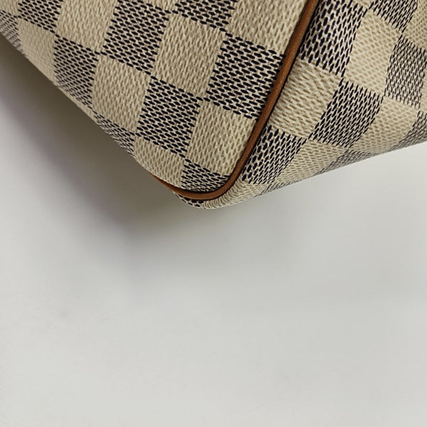 SPEEDY 30 Damier Azur Coated Canvas White