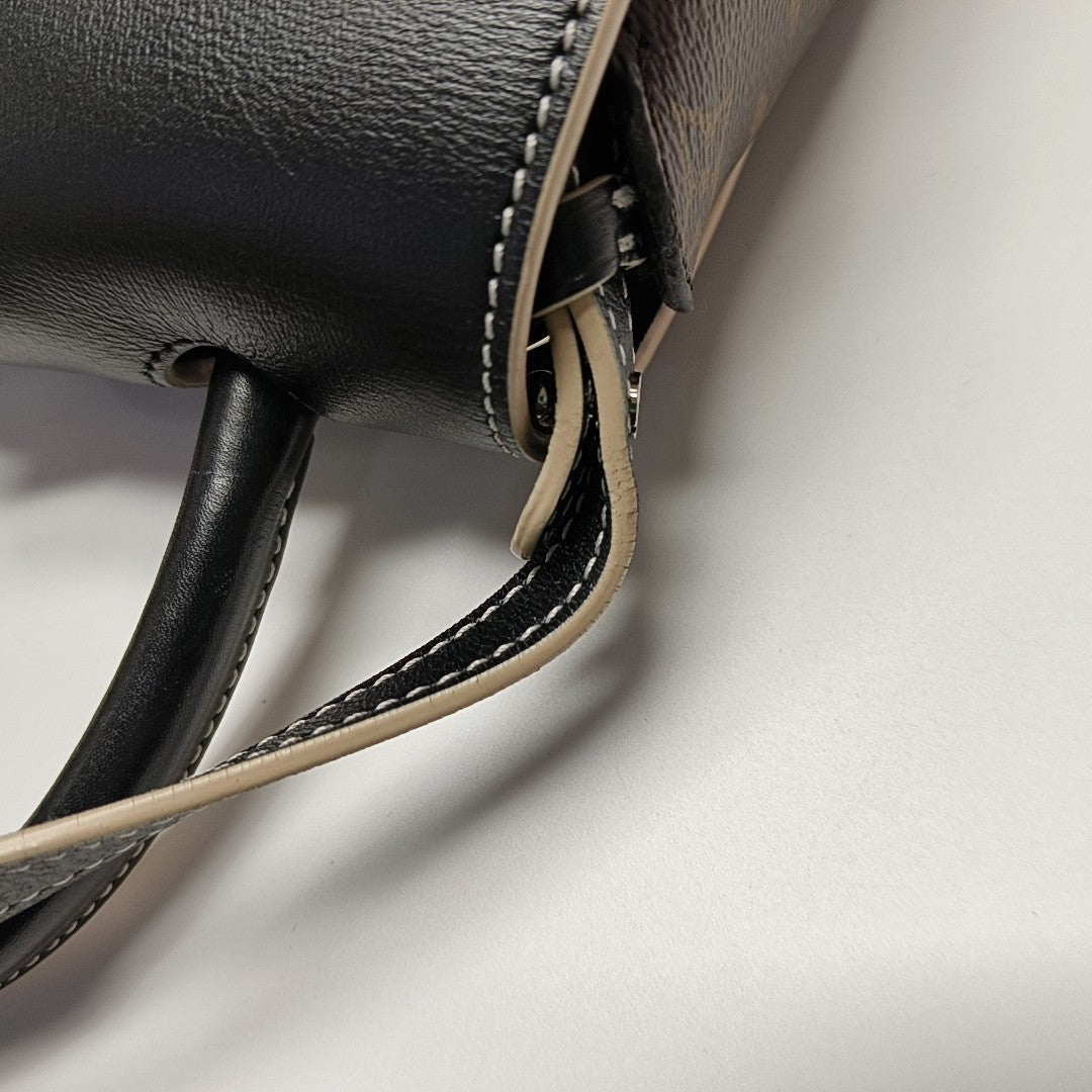 CHAIN IT PM Monogram Coated Canvas Black