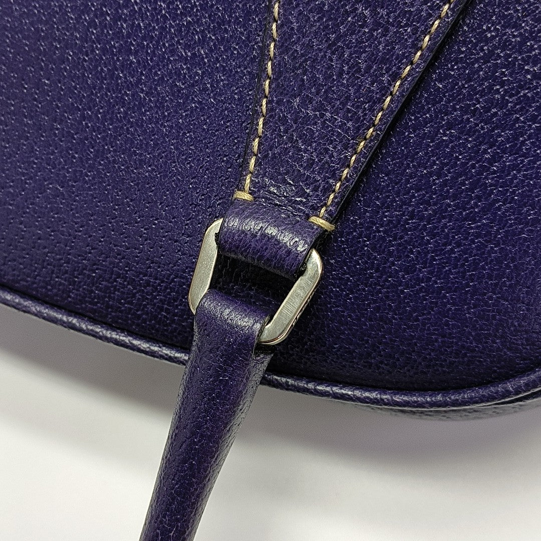 Calfskin Top Handle Bag Purple