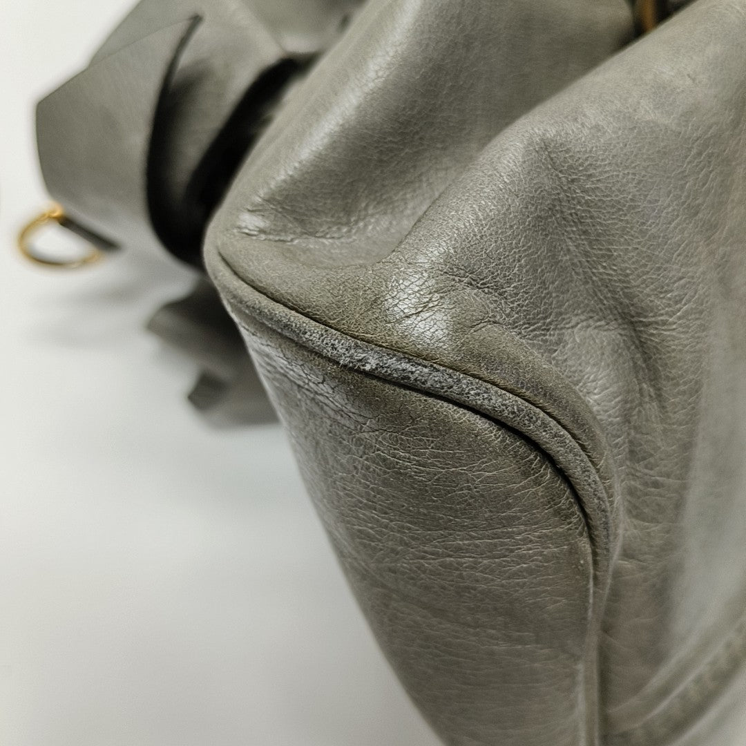 Bow Calfskin Gray