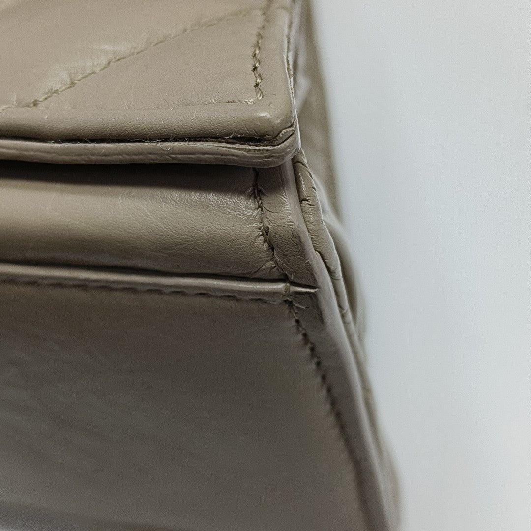 Crush Medium Quilted Calfskin Beige
