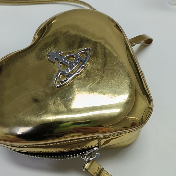 Calfskin Shoulder Bag Gold
