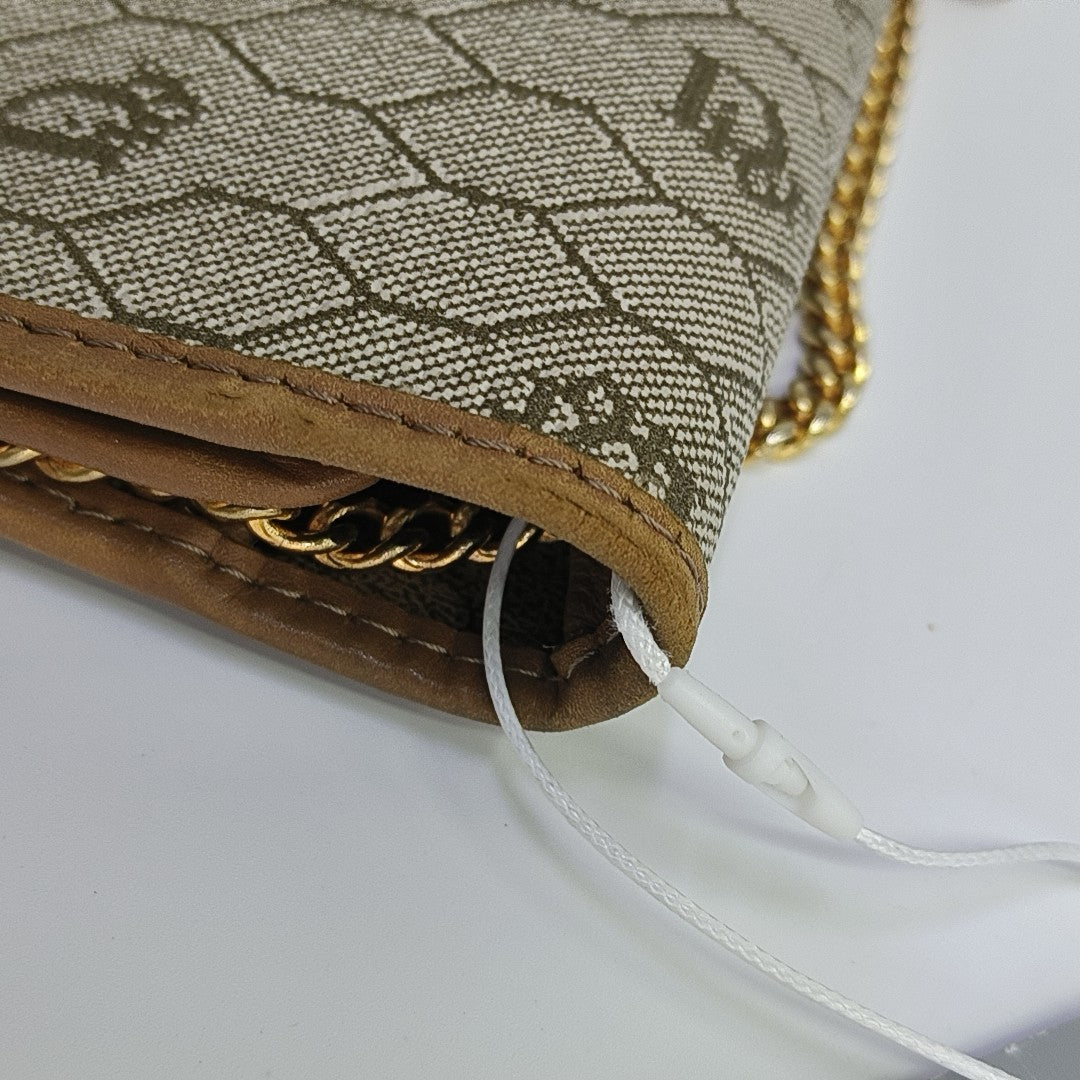 Vintage Honeycomb Coated Canvas Brown