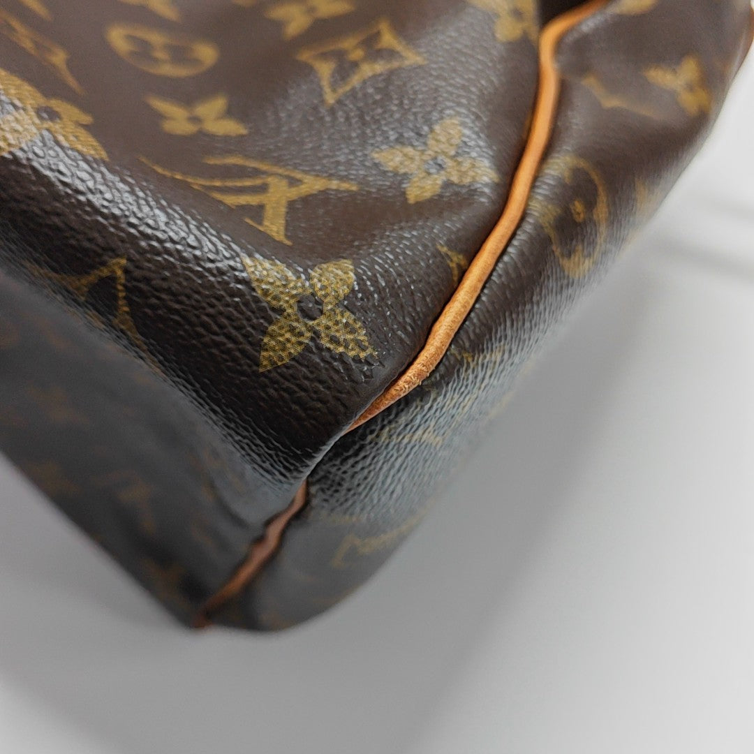 SPEEDY 30 Monogram Coated Canvas Brown