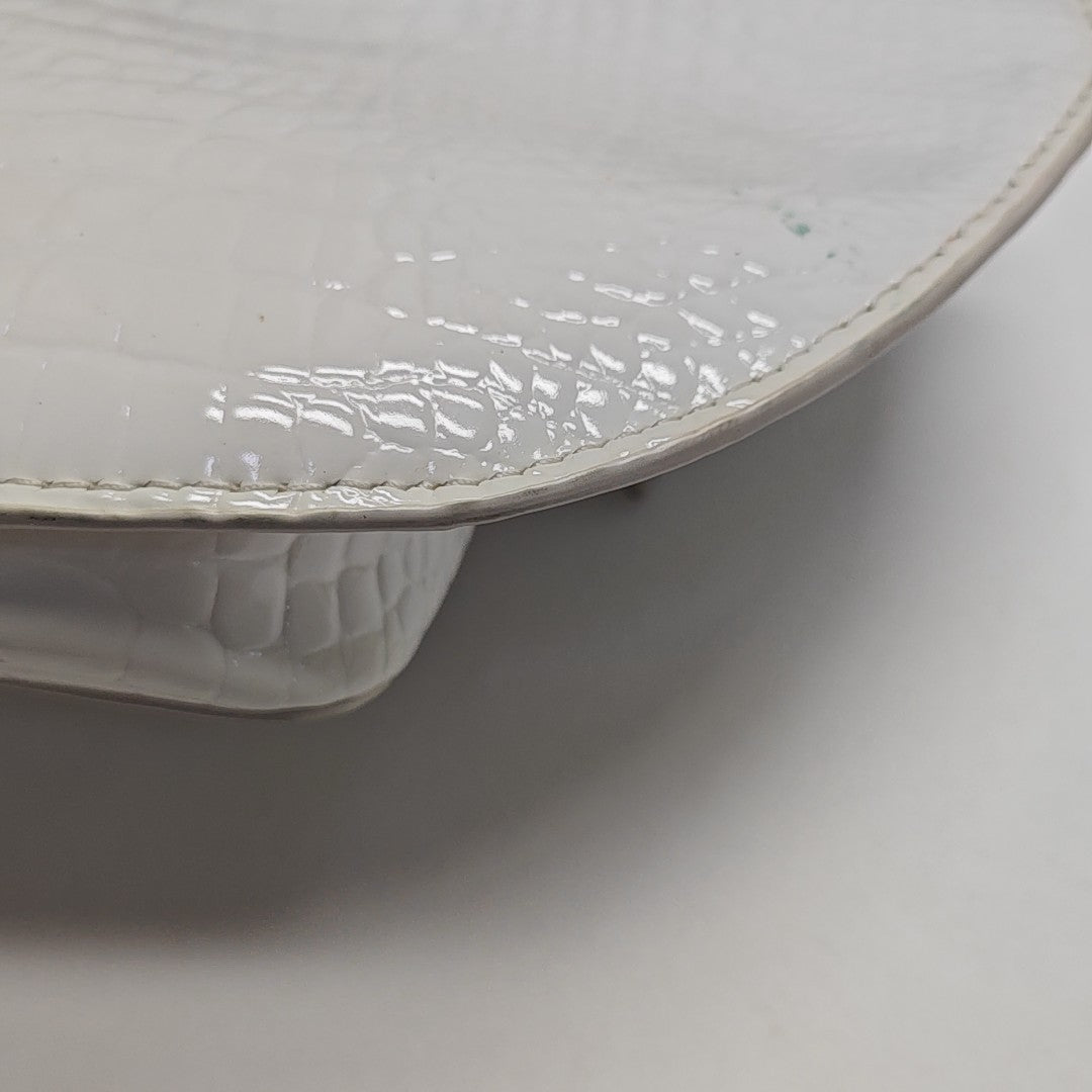 Patent Leather Shoulder Bag White