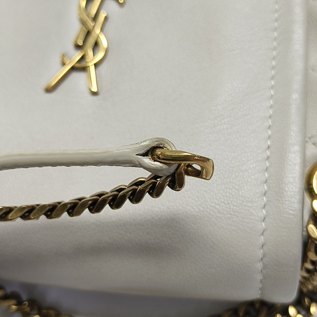 NOLITA Mini Quilted Lambskin White