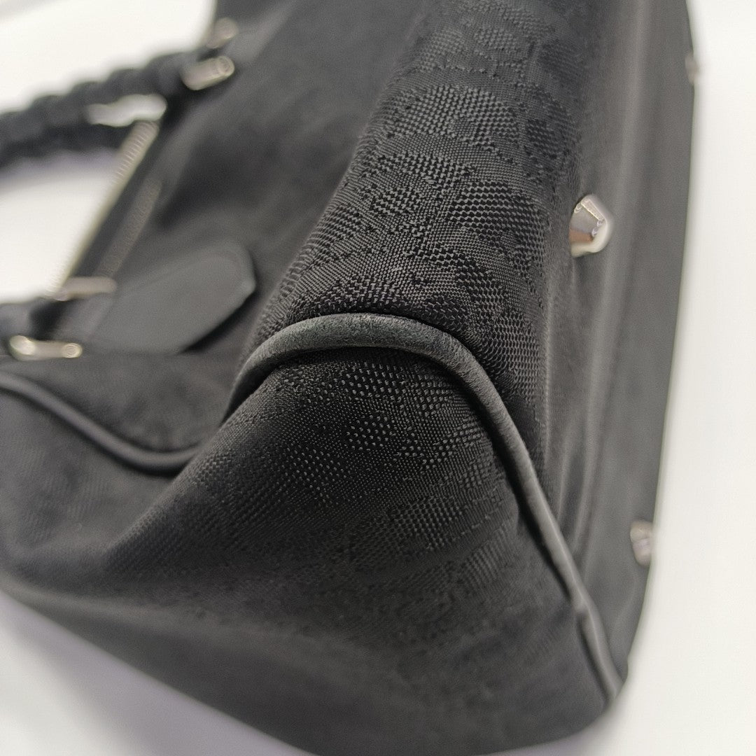 Canvas Top Handle Bag Black