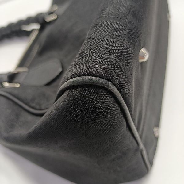 Canvas Top Handle Bag Black
