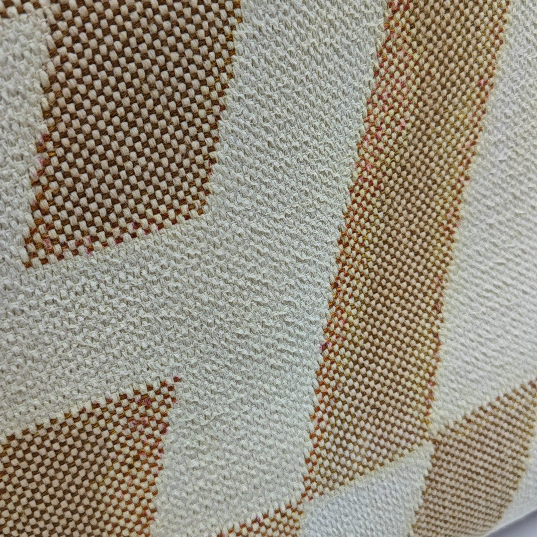 Cabas H En Biais Fabric White