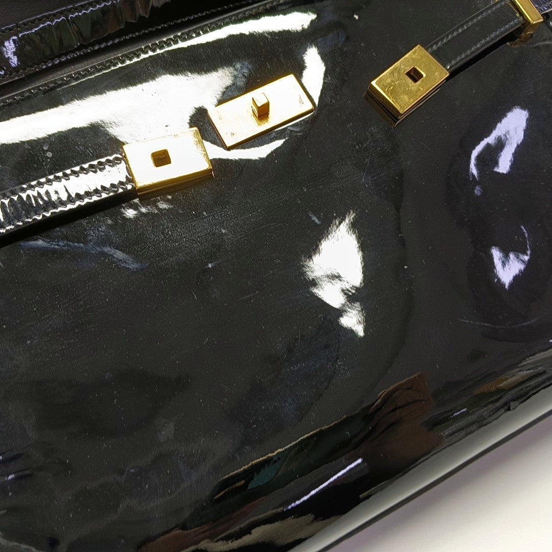 MANHATTAN Patent Leather Black
