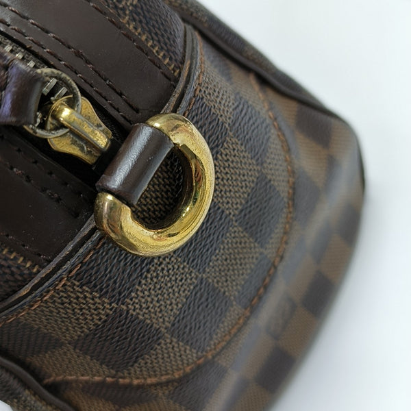 DUOMO Damier Ebene Coated Canvas Brown