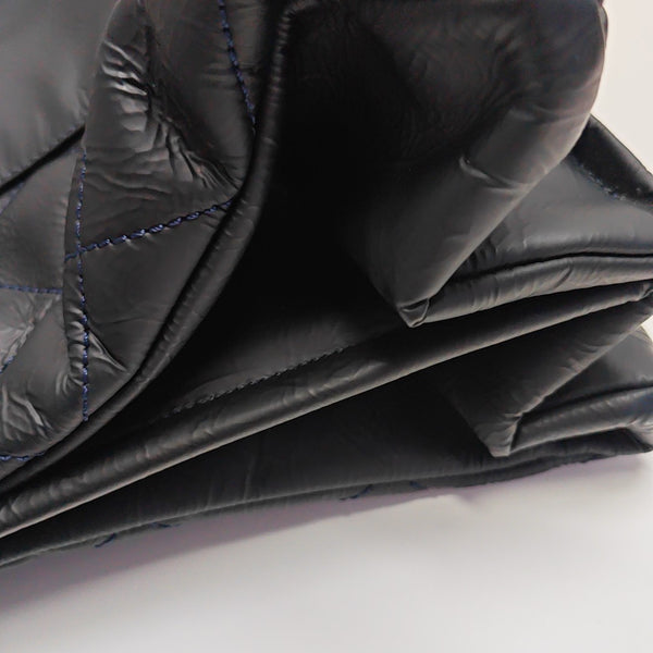 Quilted Calfskin Tote Bag Blue
