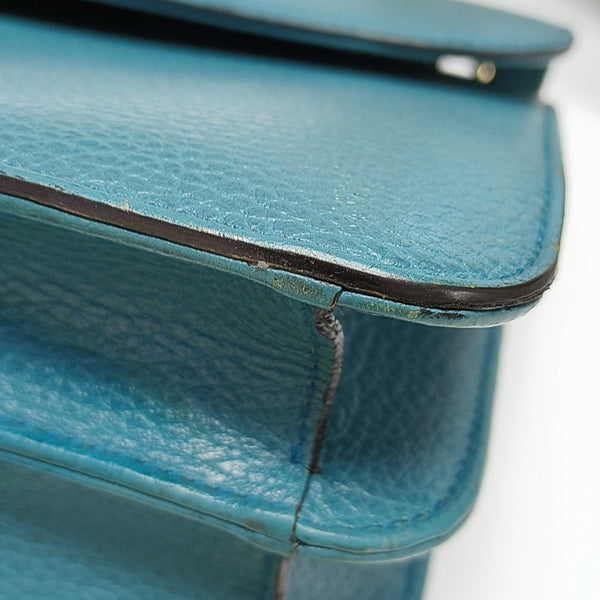 Interlocking G Large Calfskin Blue